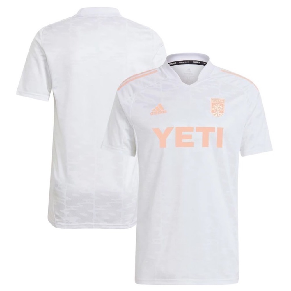 Austin FC Adidas White 2022 Primeblue Replica Jersey